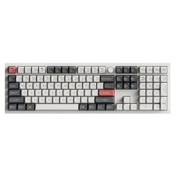 Klawiatura Klawiatura gamingowa Keychron Q6U-P4 100% Milk POM Banana Switch RGB Hot-Swap 8K