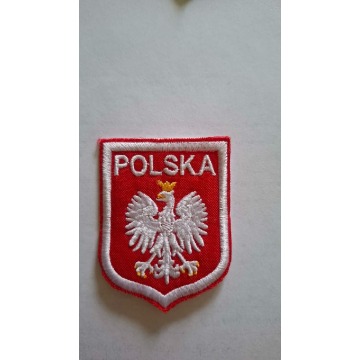 Naszywki haftowane tarcze godło Polski flaga Polski