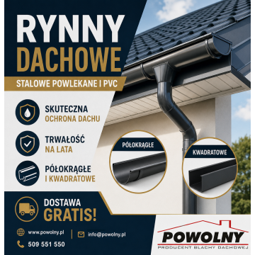 RYNNY stalowe powlekane i PVC dostawa gratis �509551550