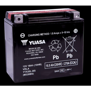 Akumulator motocyklowy Yuasa YTX20L-BS Wołomin... - Układ elektryczny - Wołomin - zdjęcie 1