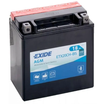 Akumulator motocyklowy Exide ETX20CH-BS 12V 18Ah... - Układ elektryczny - Wołomin - zdjęcie 1