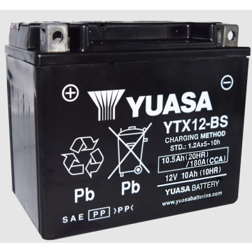Akumulator motocyklowy Yuasa YTX12-BS 10,5Ah 180A... - Układ elektryczny - Wołomin - zdjęcie 1