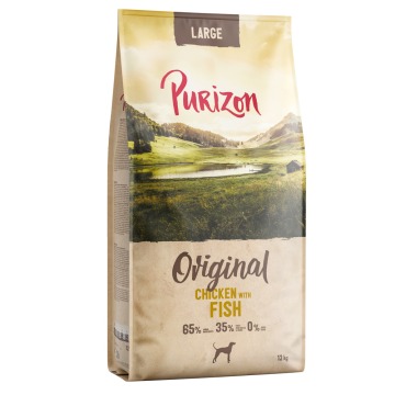 Purizon Large Adult dla psa, kurczak i ryba, bez zbóż - NOWOŚĆ: 2 x 12 kg