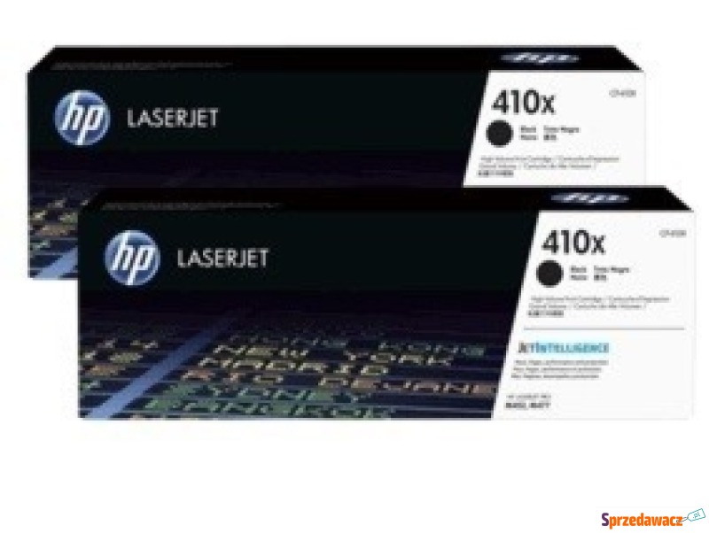 Oryginalny zestaw 2 tonerów HP 410X XL czarny... - Tusze, tonery - Toruń