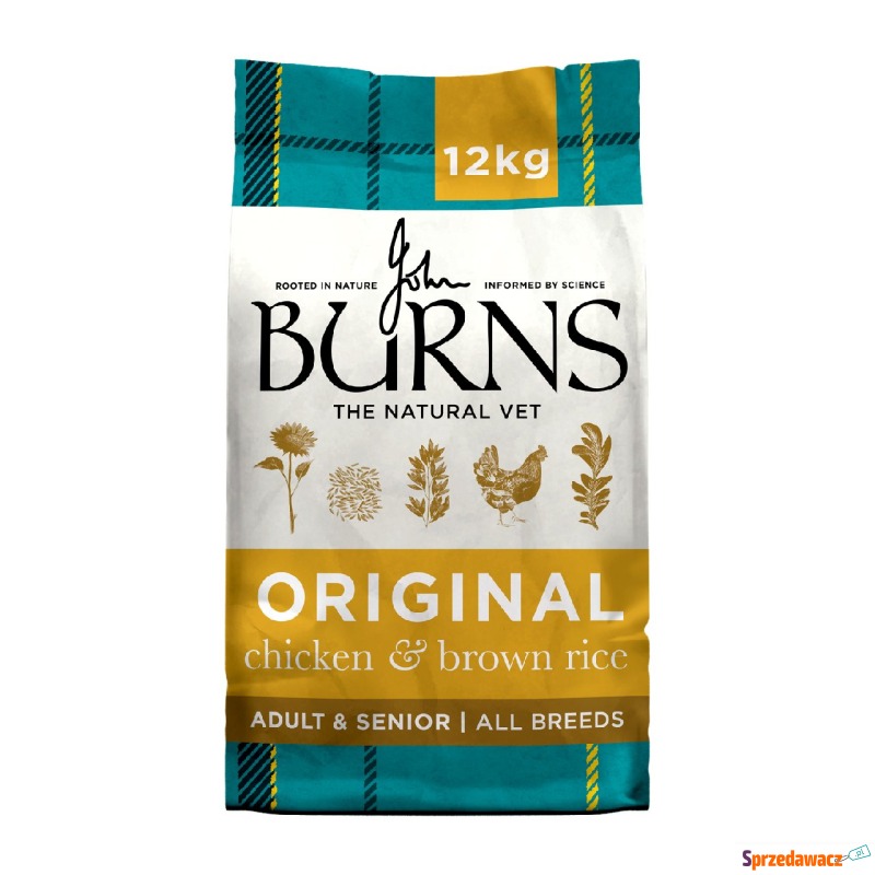 Burns Adult & Senior Original, kurczak i brązowy... - Karmy dla psów - Toruń