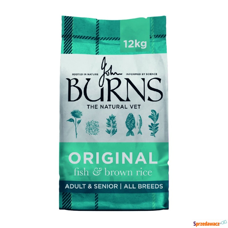 Burns Adult & Senior Original, ryba i brązowy... - Karmy dla psów - Piekary Śląskie