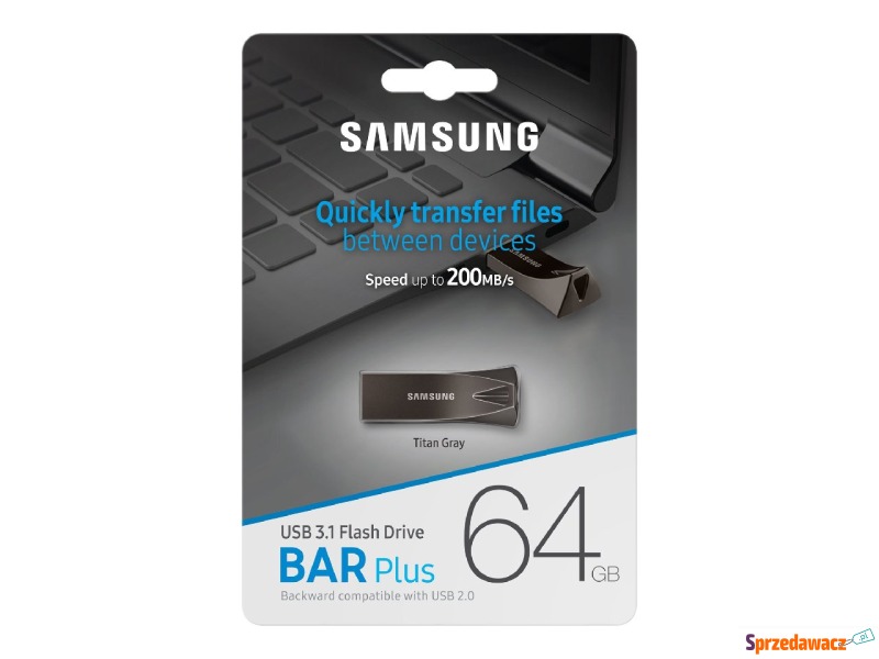 Pendrive SAMSUNG BAR PLUS (2020) 64GB MUF-64B... - Pamięć flash (Pendrive) - Warszawa