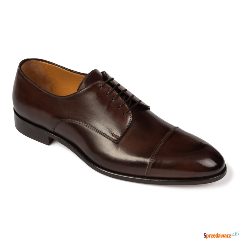 Brązowe eleganckie buty męskie...