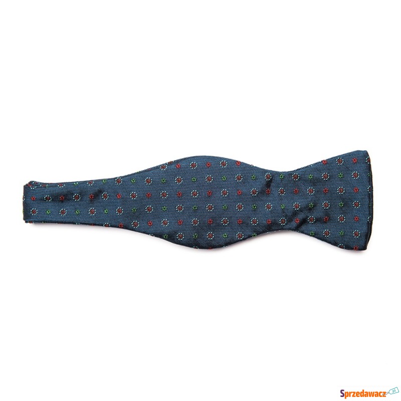 Elegancka niebieska mucha wiązana...