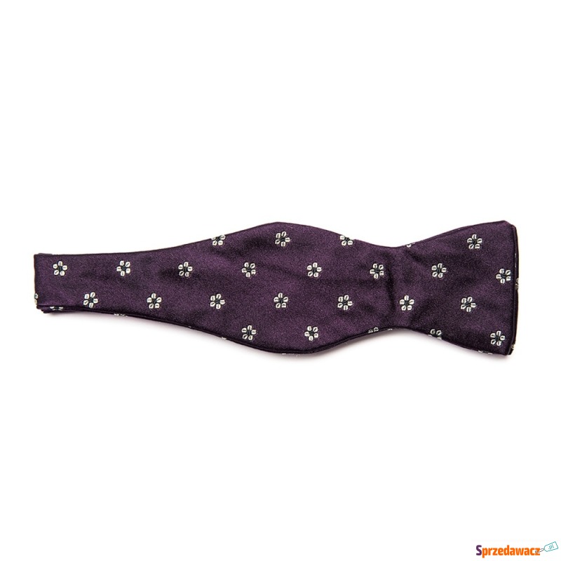 Elegancka fioletowa mucha wiązana...