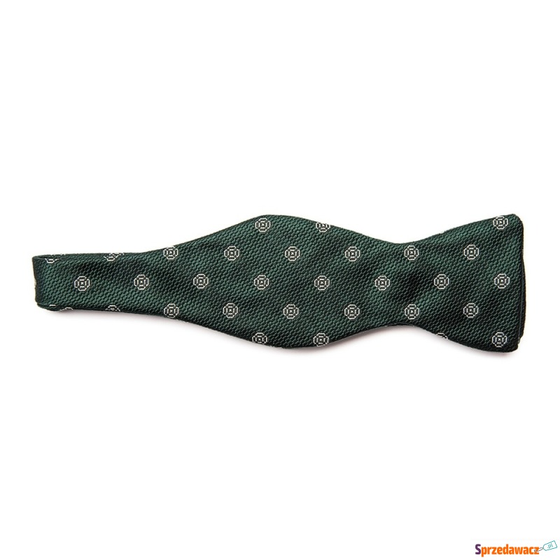 Elegancka zielona mucha wiązana...