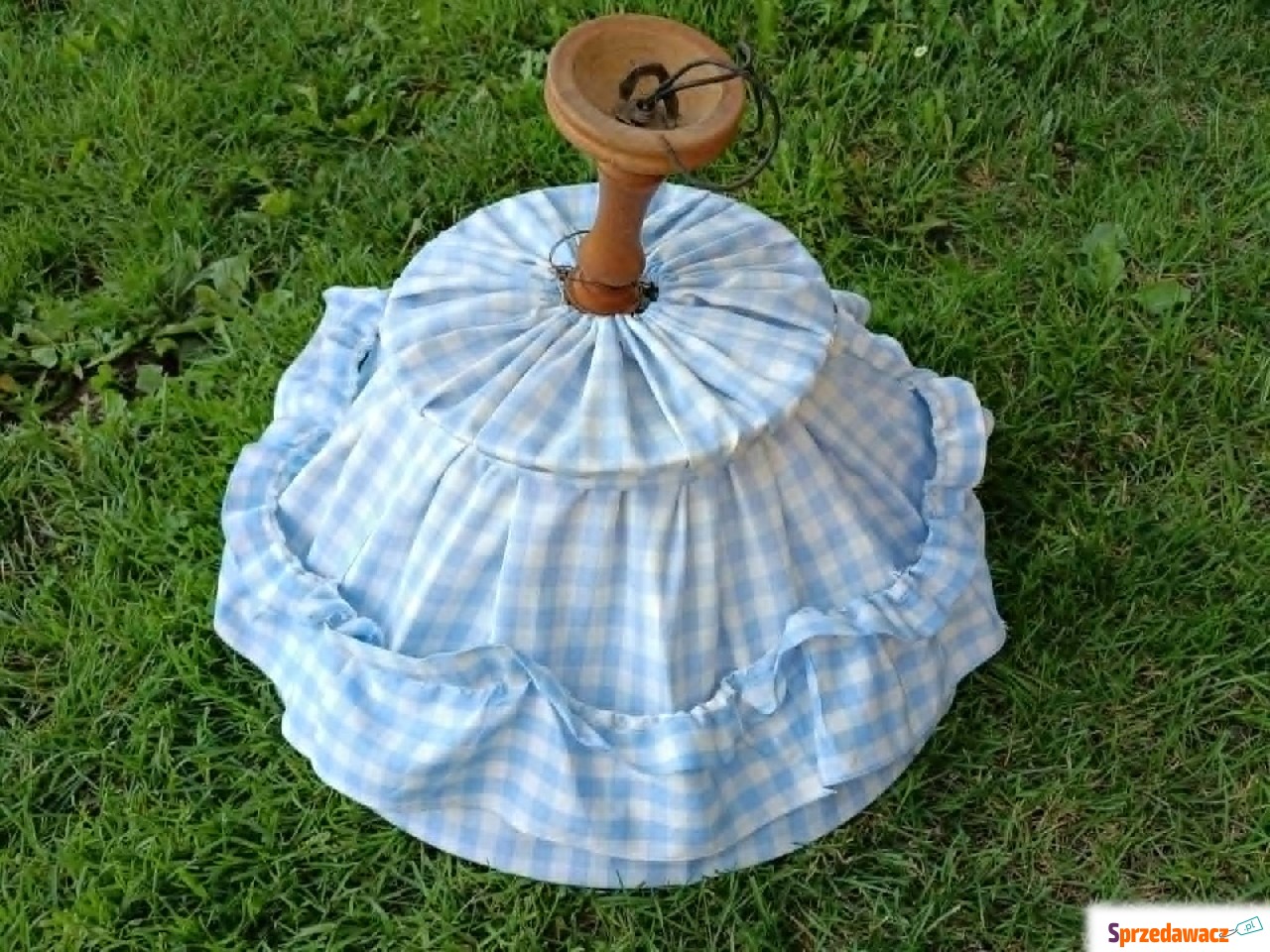 Lampa wisząca PRL retro z mate...