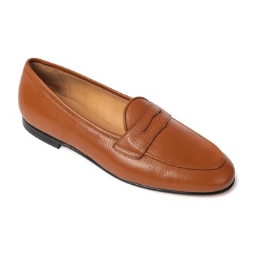 Koniakowe loafery Penny ze skóry jelenia 39,5