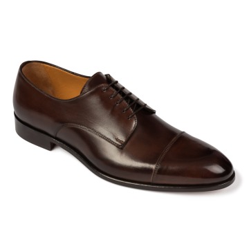Brązowe eleganckie buty męskie typu Derby Van Thorn  45