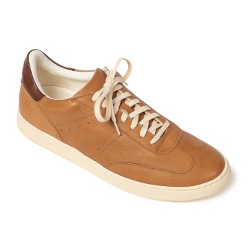 Sneakersy koniakowe ze skory jelenia VAN THORN 45