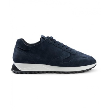 Granatowe Zamszowe Sneakersy Profuomo 42