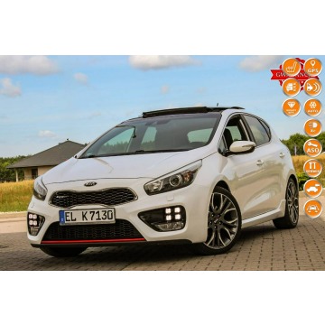 Kia Cee'd - GT 204KM Recaro Kamera Panorama Ksenon Navi Pół Skóry System Pasa