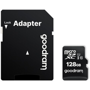 GOODRAM 128GB microSDXC class 10 UHS I + adapter