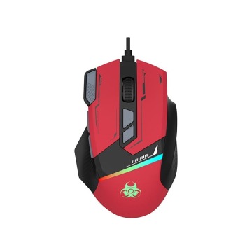 Myszka gamingowa Tracer GameZone Spectra RGB USB przewodowa 7200 dpi optyczna czerwona