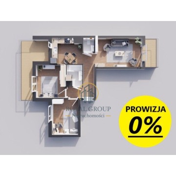 Mieszkanie trzypokojowe Lublin,   67 m2, pierwsze piętro - Sprzedam - zdjęcie 2