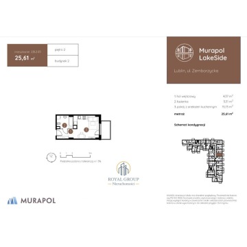 Mieszkanie jednopokojowe Lublin,   26 m2, drugie piętro - Sprzedam - zdjęcie 2
