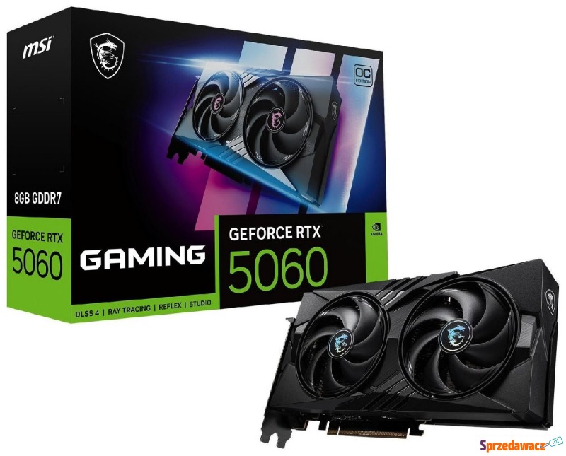 MSI GeForce RTX 5060 8GB GAMING OC DLSS 4 - Karty graficzne - Chorzów