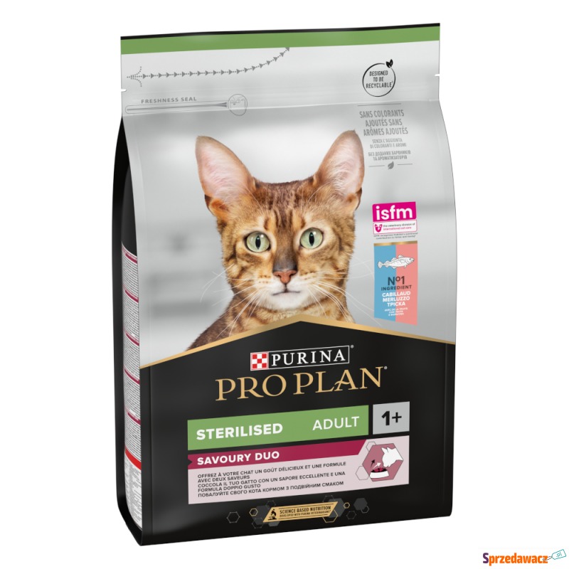 PURINA PRO PLAN Sterilised Adult Duo, dorsz i... - Karmy dla kotów - Wieluń