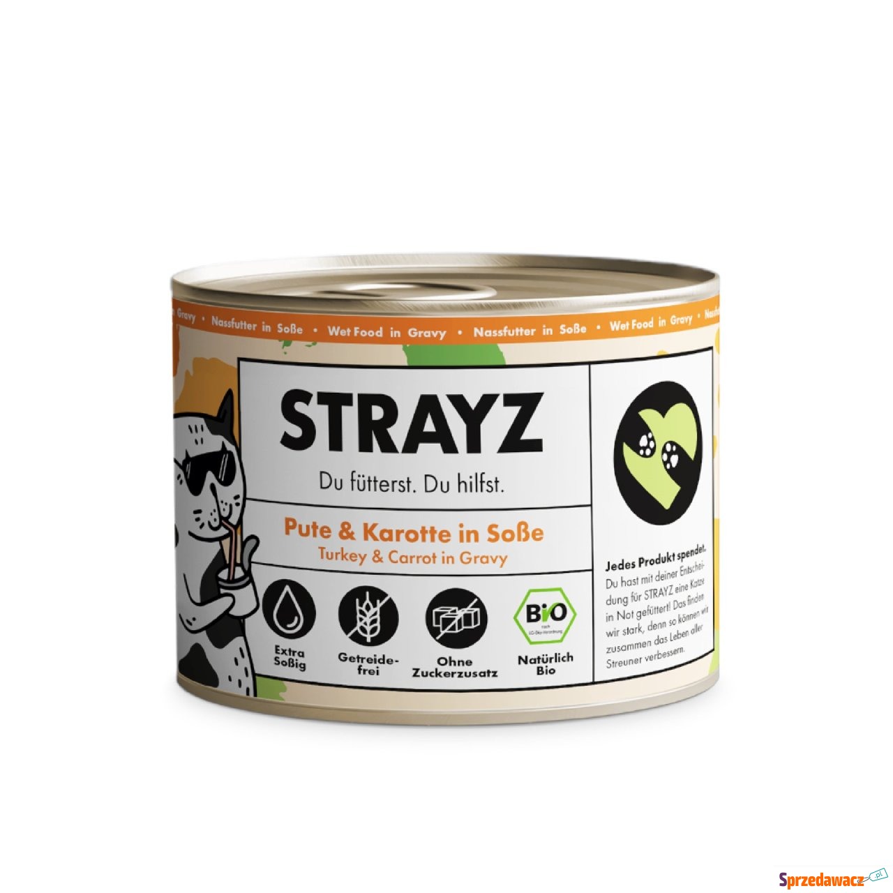 STRAYZ Bio Cat, 6 x 200 g - Bi...