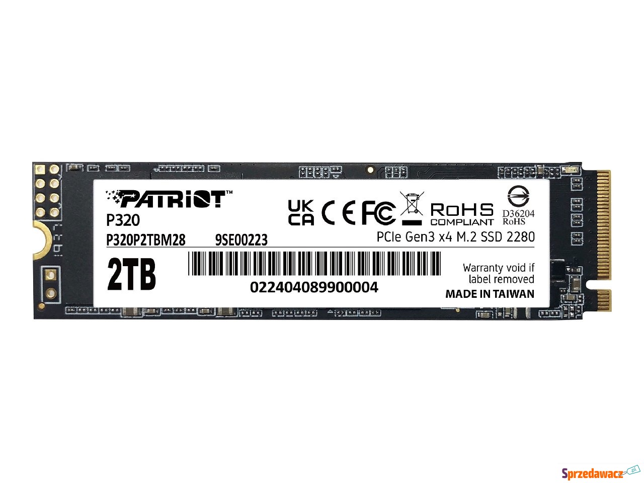 PATRIOT P320 2TB M.2 2280 PCIE...