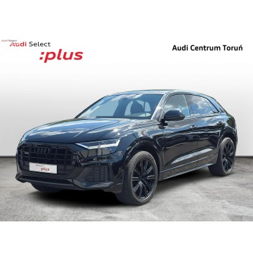 Audi Q8 - GW Fabr._LED_Kamera_Skóra_B&O_Pneumatyka_Dociągi_SportowaKierownica_FV