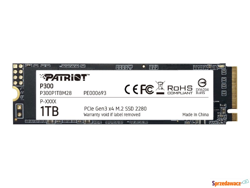 Dysk SSD Patriot P300 M.2 1TB - Dyski twarde - Płock