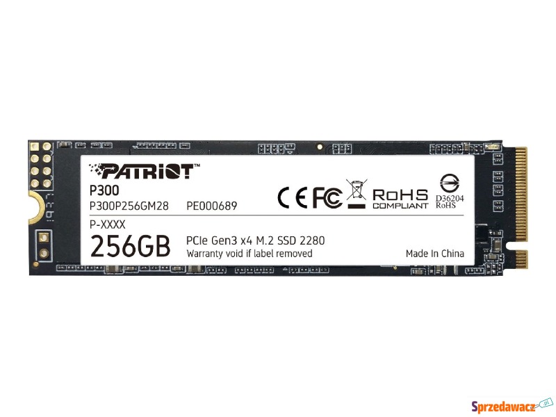 Dysk SSD Patriot P300 M.2 256GB - Dyski twarde - Chełm