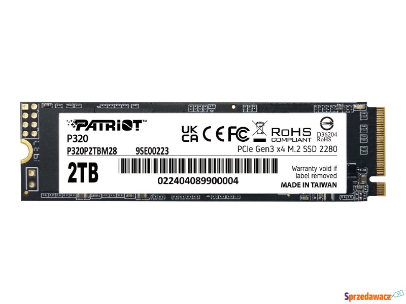 PATRIOT P320 2TB M.2 2280 PCIE SSD - Dyski twarde - Jelenia Góra