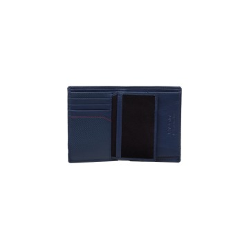 Pionowy portfel męski Valentini Perforated 265 granatowy