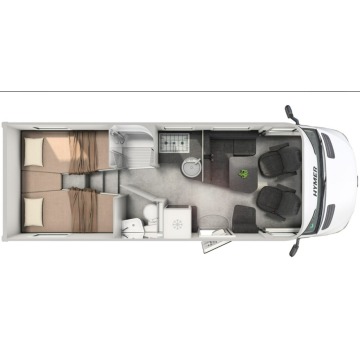 Hymer-Eriba BMC - T 680 - Przestronna Półintegra... - Pojazdy specjalistyczne - Janki - zdjęcie 3