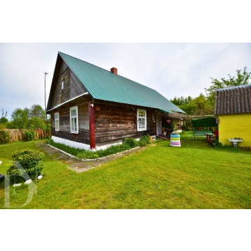 Siedlisko z domem z bala i dużą działką 5194 m² 