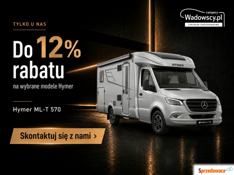Hymer-Eriba ML-T 570 - Kompaktowy, bogato wyp... - Pojazdy specjalistyczne - Janki