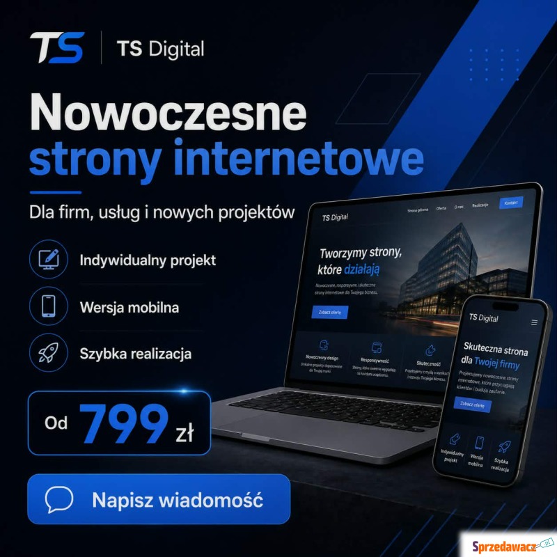 Tworzę nowoczesne strony internetowe dla firm... - Usługi informatyczne,... - Bydgoszcz