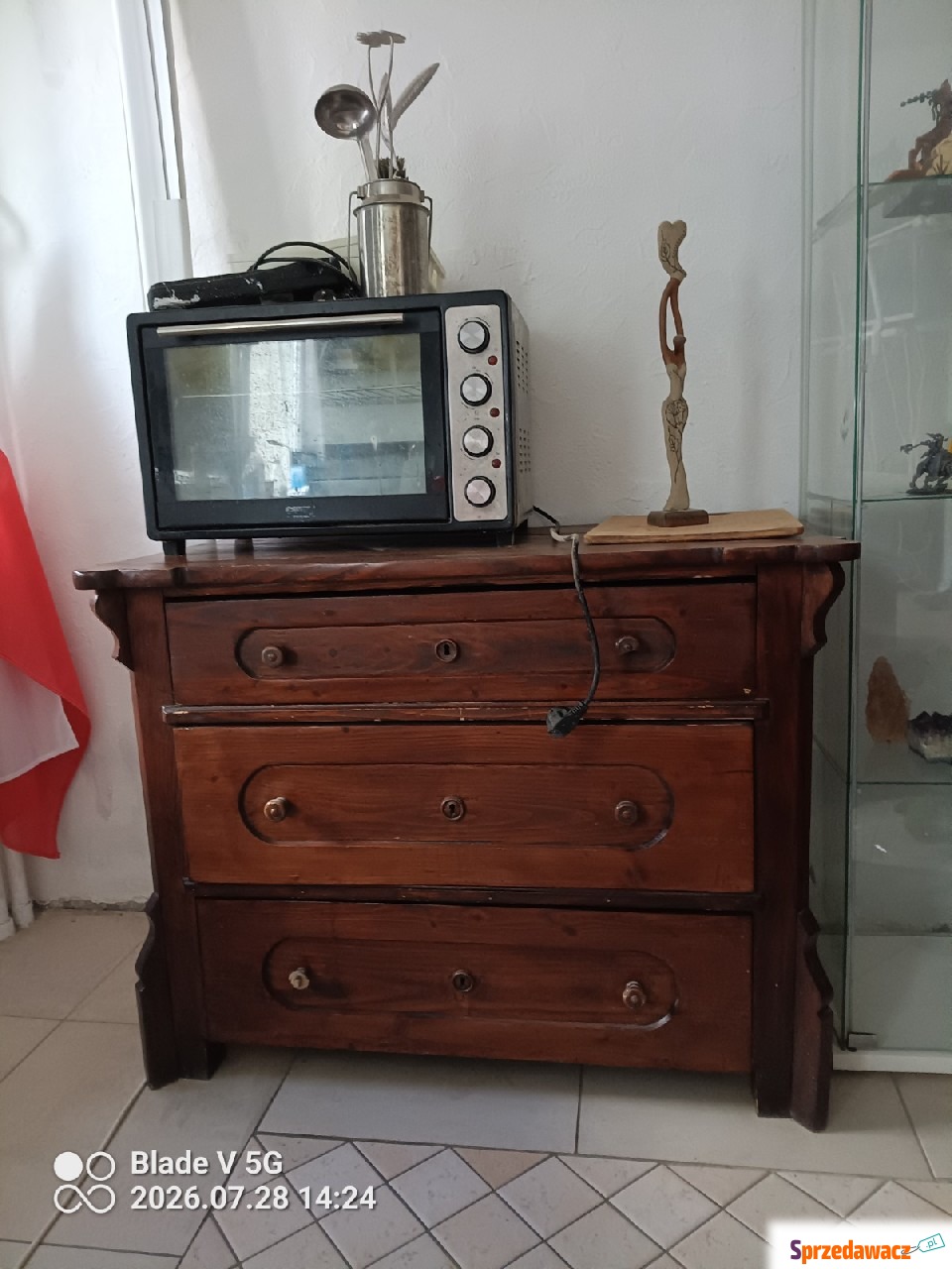 Komoda retro orginalna lite drewno