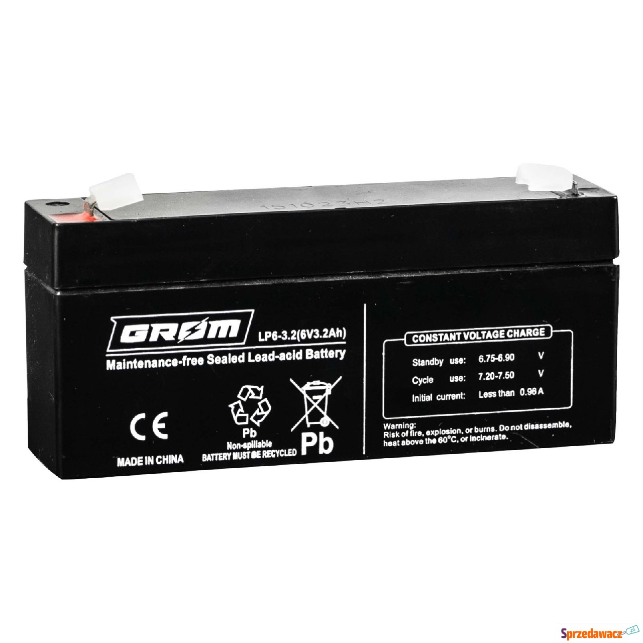 Akumulator Grom LP6-3.2 3.2Ah 6V...