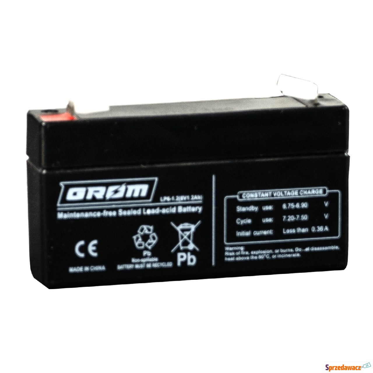 Akumulator Grom LP6-1.2 1.2Ah 6V...