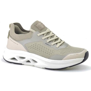 Beżowe męskie sneakersy American Club RH179