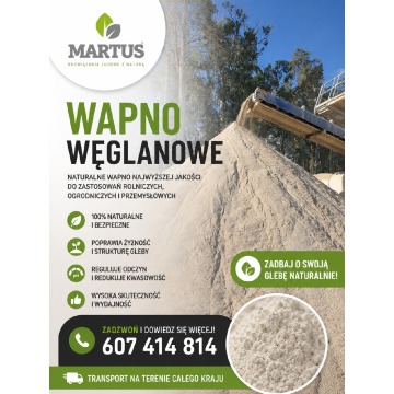 Wapno nawozowe -Węglanowe z Kopalni Wapienia Morawica