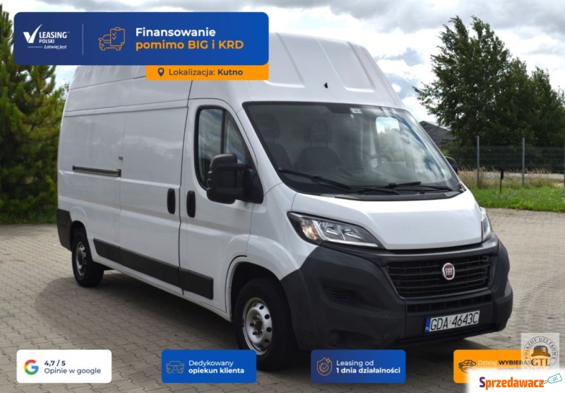 Fiat Ducato 2020 diesel - Na sprzedaż za 53 567 zł - Kutno