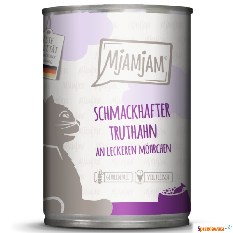 MjAMjAM, 6 x 400 g - Pyszny indyk z marchewką - Karmy dla kotów - Grudziądz