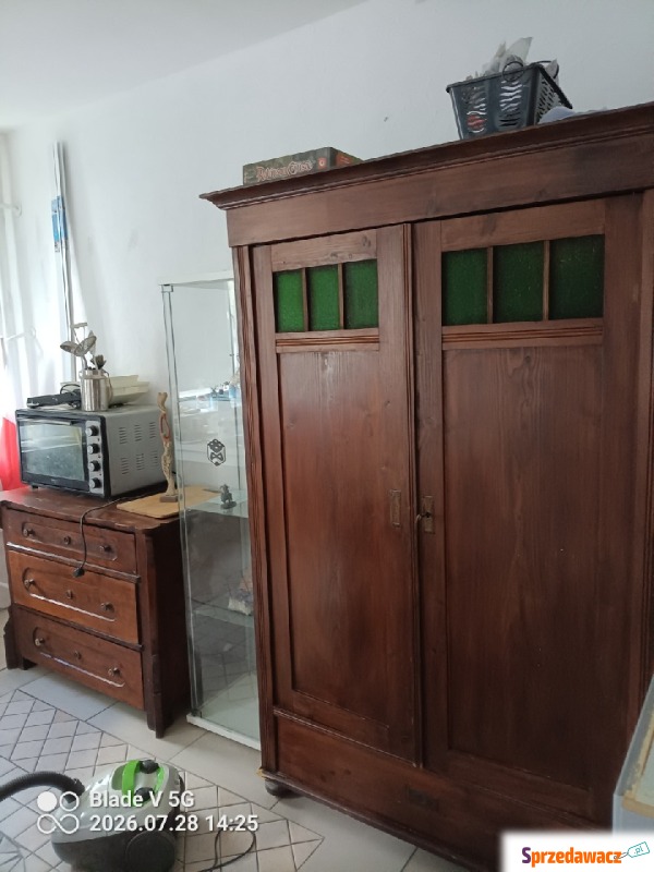 Szafa retro orginalna lite drewno - Szafy - Warszawa