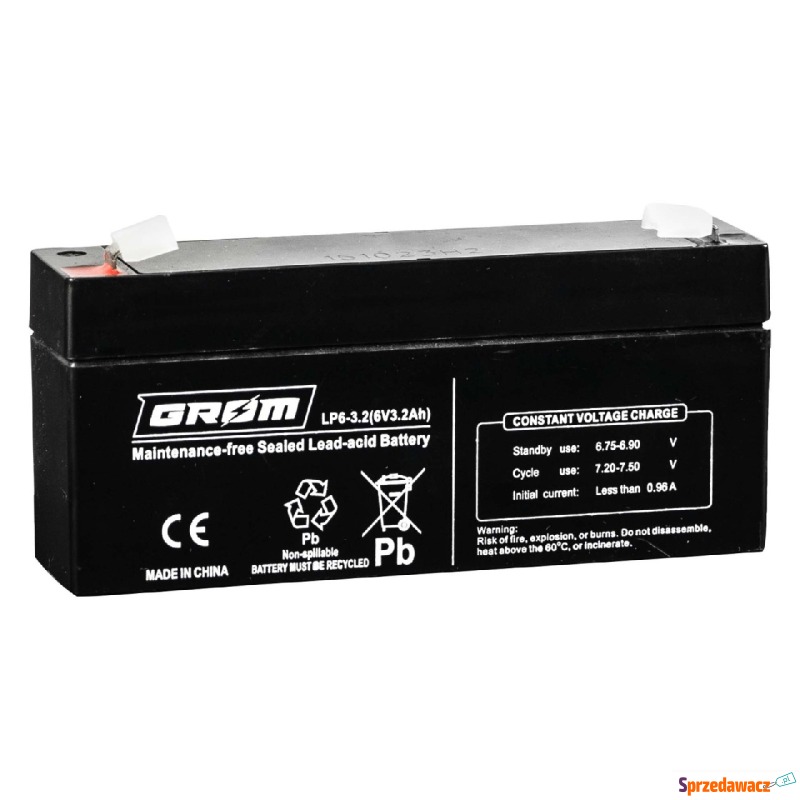 Akumulator Grom LP6-3.2 3.2Ah 6V Wołomin Wile... - Pozostałe art. elekt... - Wołomin