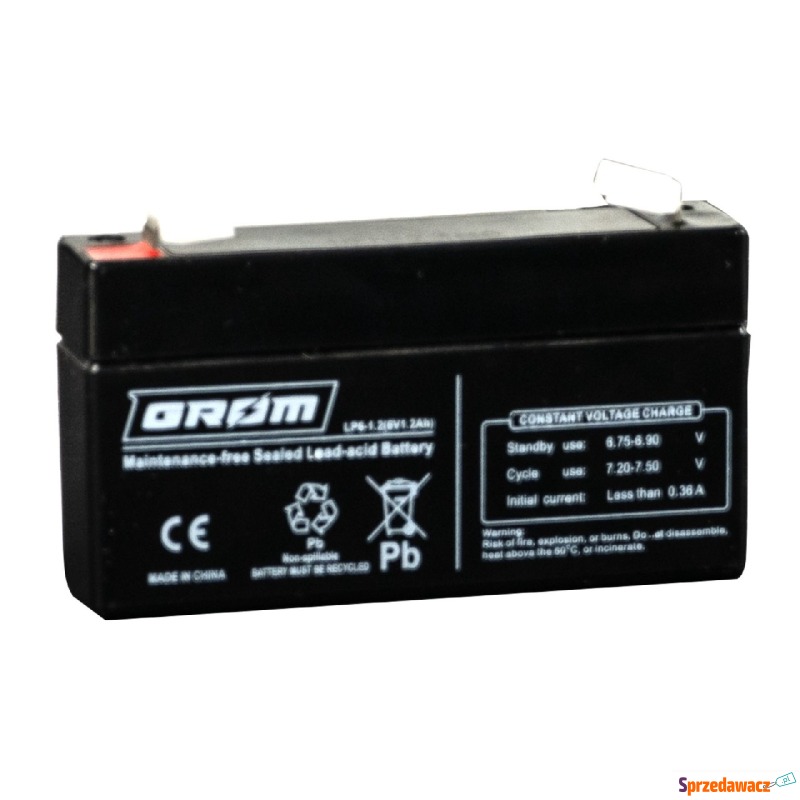 Akumulator Grom LP6-1.2 1.2Ah 6V Wołomin Wile... - Pozostałe art. elekt... - Wołomin