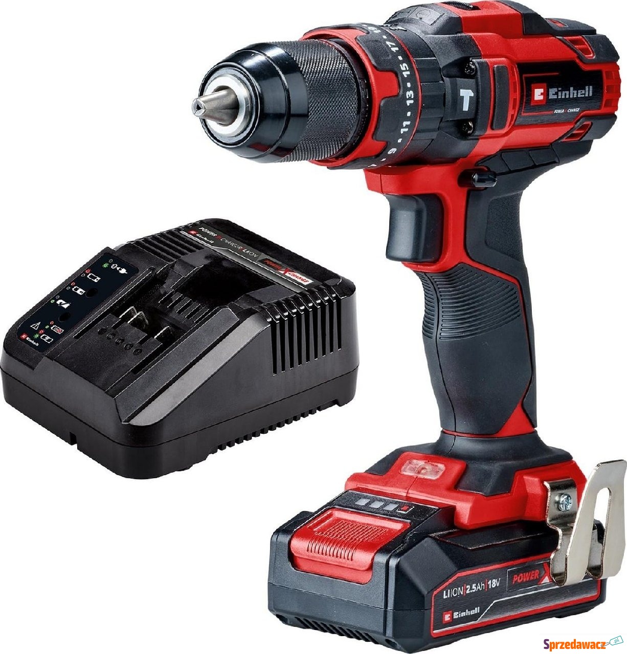 Einhell E-CD 18/44 Li-i w zestawie:...