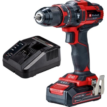 Einhell E-CD 18/44 Li-i w zestawie: akumulator i ładowarka